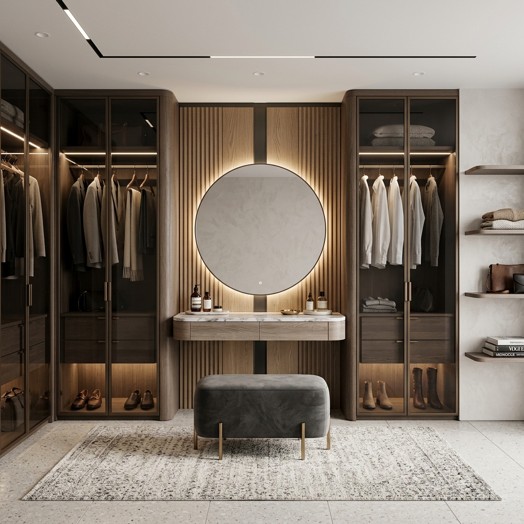 Современная встроенная гардеробная