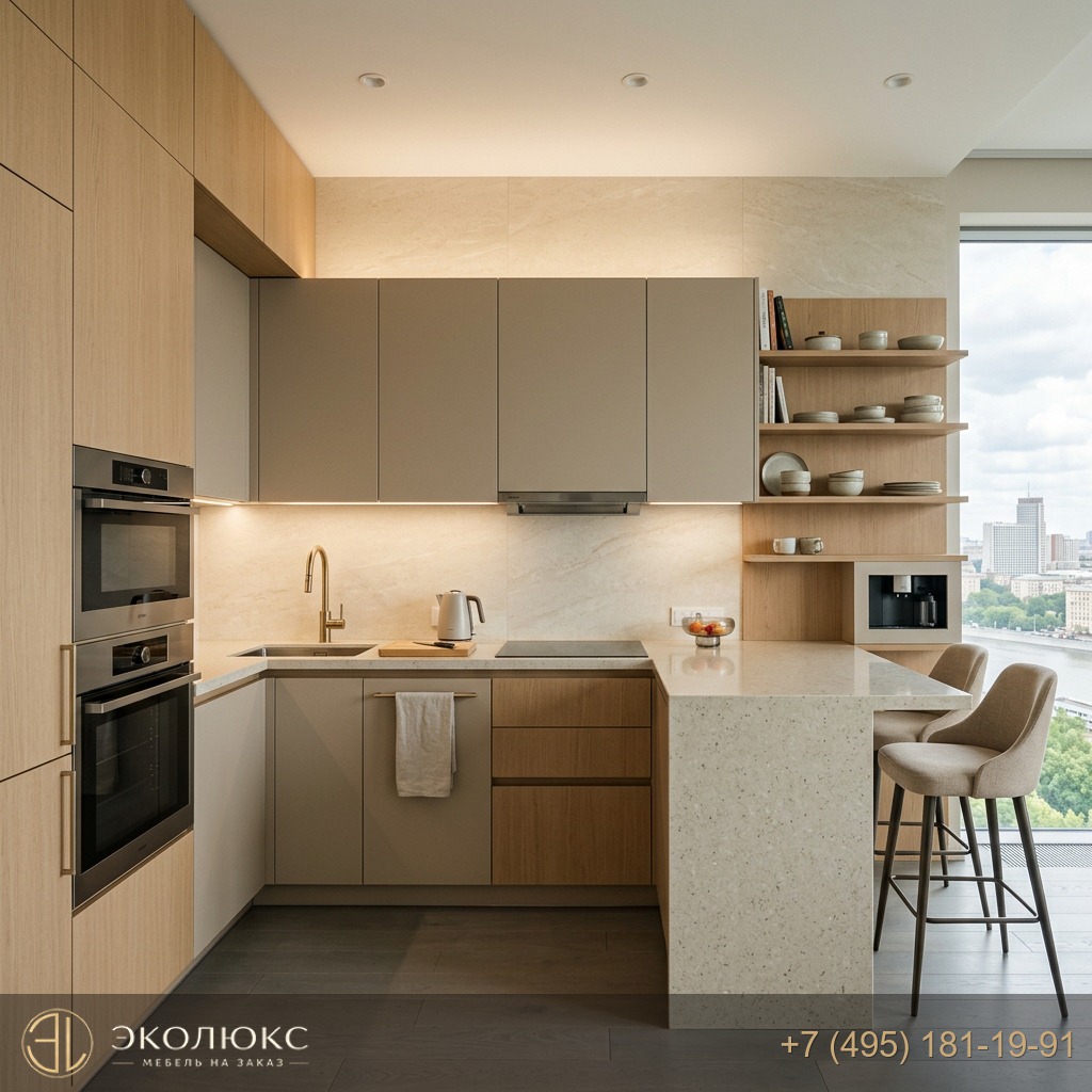 Кухня 12 кв м на заказ
