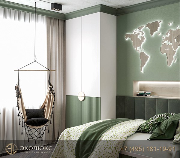 Детская комната с кроватью и системой хранения FUSION фото 2